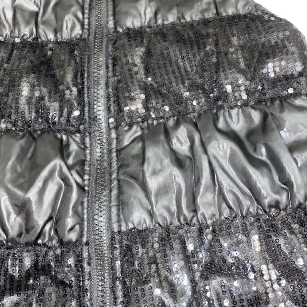 Girls Black Puffer Vest(Size Large 10-12)
